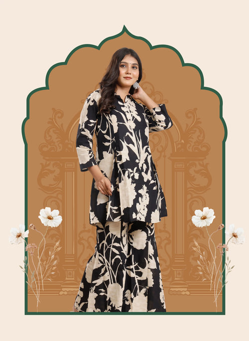Noir Petals Co-ord sets