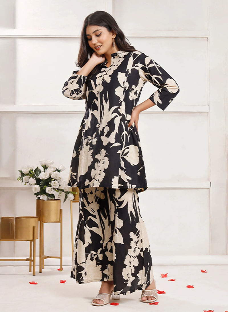 Noir Petals Co-ord Sets
