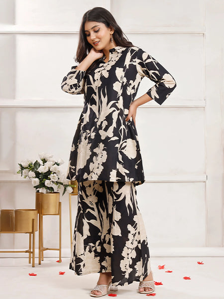 Noir Petals Co-ord Sets