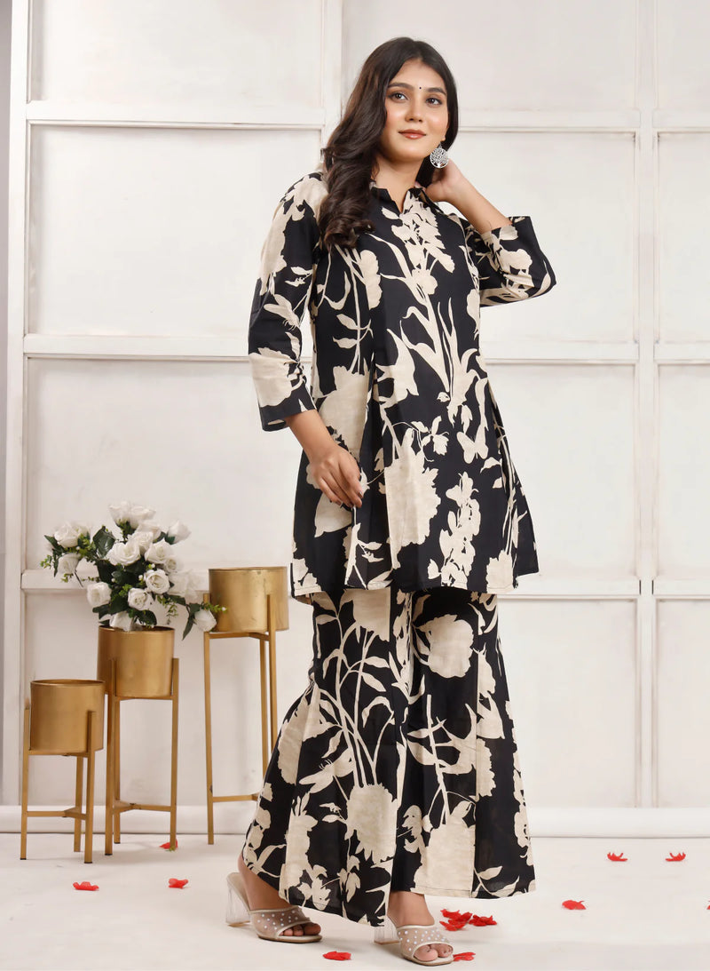 Noir Petals Co-ord Sets