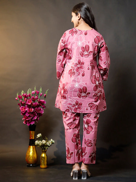 Orchid Rose Cotton Co-ord Sets