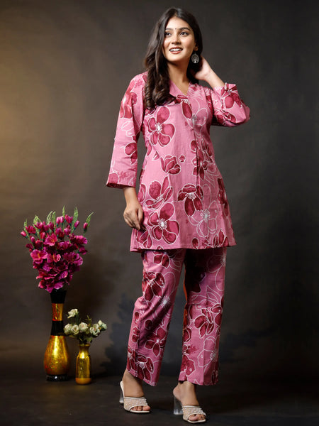 Orchid Rose Cotton Co-ord Sets