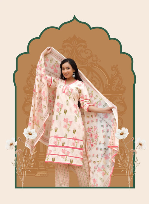 Peach Pushp Suit