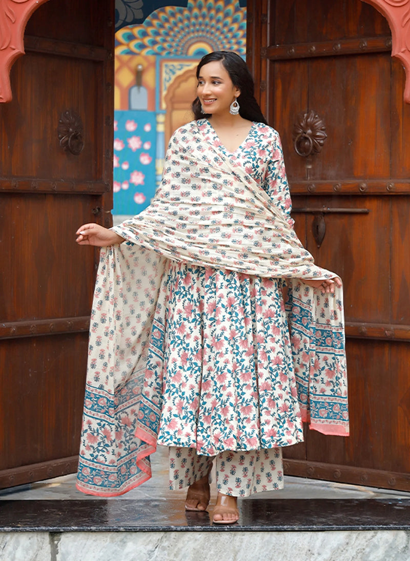 Phoolrang Cotton Suit