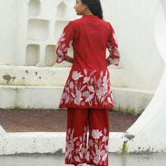 Ruby Petals Cotton Co-ord Sets