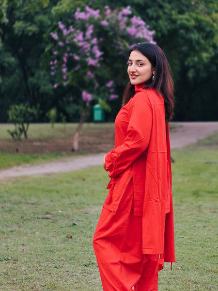 Cotton Blend Festive Suit Set