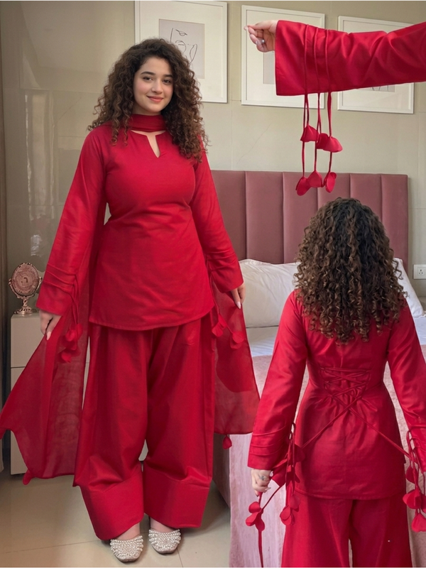 Cotton Blend Festive Suit Set