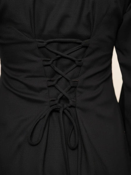 Black Cotton Solid Co Ord Set