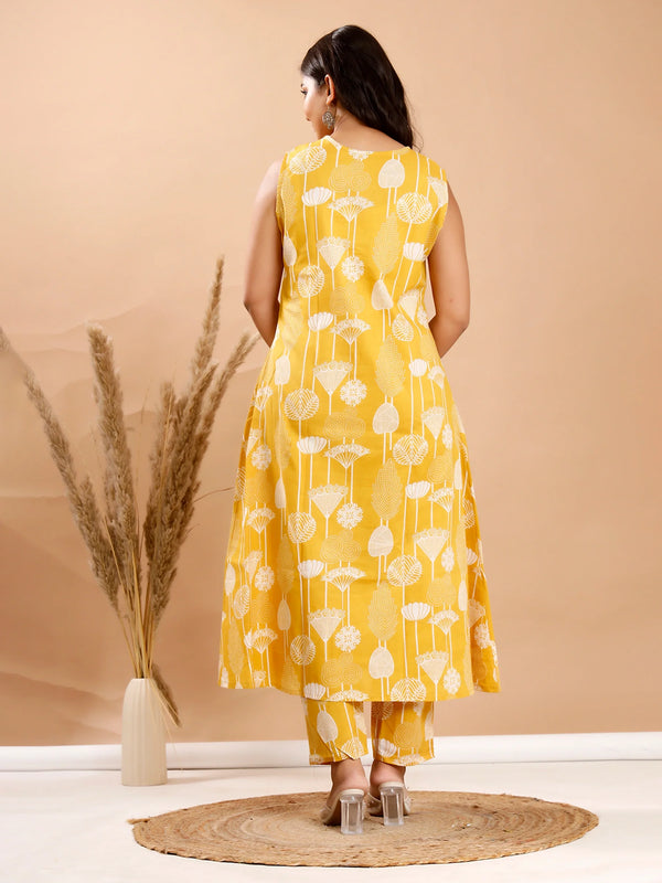 Yellow Lotus Charm Co-ord Sets