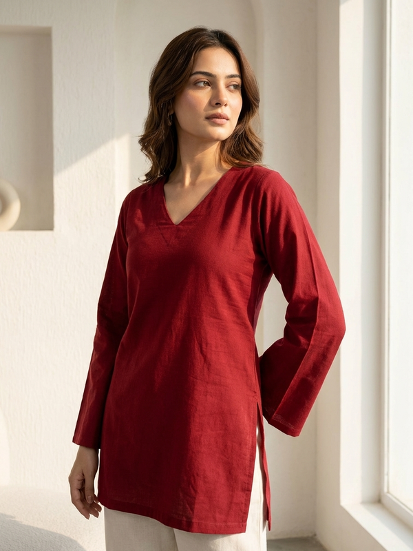 Bell Sleeve Cotton Top