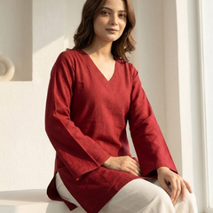 Bell Sleeve Cotton Top